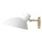 White and Brass Fifty Wall Lamp by Vittoriano Viganò for Astep 1