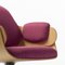 Fuchsia Upholstery Oak Low Lounger Armchair by Jaime Hayon 4