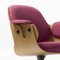 Fuchsia Upholstery Oak Low Lounger Armchair by Jaime Hayon 3