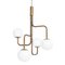 Large Strapatz Globe Brass Ceiling Lamp by Sabina Grubbeson for Konsthantverk Tyringe 1, Image 6