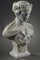 Italian School Artist, Woman with Veil and Crown of Flowers, Late 19th Century, Carrara Marble Bust 3
