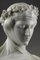 Italian School Artist, Woman with Veil and Crown of Flowers, Late 19th Century, Carrara Marble Bust 11