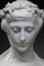 Italian School Artist, Woman with Veil and Crown of Flowers, Late 19th Century, Carrara Marble Bust 10