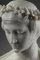 Italienische Schulkünstlerin, Frau mit Schleier und Blumenkrone, Spätes 19. Jh., Büste aus Carrara Marmor 15