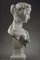 Italian School Artist, Woman with Veil and Crown of Flowers, Late 19th Century, Carrara Marble Bust 4