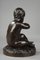 Pigalle Style Bronze Girl With the Bird and the Shell Statue 6