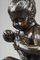 Pigalle Style Bronze Girl With the Bird and the Shell Statue 13