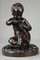 Pigalle Style Bronze Girl With the Bird and the Shell Statue, Image 2
