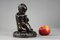 Pigalle Style Bronze Girl With the Bird and the Shell Statue 14
