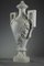 19th Century White Marble Vases With Ivy Decoration, Set of 2, Image 12