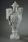 19th Century White Marble Vases With Ivy Decoration, Set of 2 9