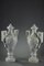 19th Century White Marble Vases With Ivy Decoration, Set of 2, Image 3