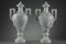 19th Century White Marble Vases With Ivy Decoration, Set of 2 5