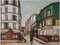 Litografia After Maurice Utrillo, Rue Seveste a Montmartre, Immagine 2