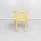Gelbe italienische Mid-Century Locus Solus Stühle von Gae Aulenti für Poltronova, 1960er, 4er Set 4