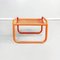 Repose-Pieds Locus Mid-Century Orange par Gae Aulenti pour Poltronova, Italie, 1960s, Set de 2 3