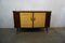 Mid-Century Corner Cabinet with Shutters 1