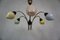 Mid-Century Ceiling Lamp with Pastel Glass Bags, Image 1