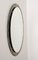 Mid-Century Italian Oval Mirror with Graven Bronzed Frame from Cristal Arte, 1960s, Image 2
