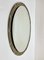 Mid-Century Italian Oval Mirror with Graven Bronzed Frame from Cristal Arte, 1960s, Image 11