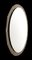 Mid-Century Italian Oval Mirror with Graven Bronzed Frame from Cristal Arte, 1960s 4