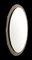 Mid-Century Italian Oval Mirror with Graven Bronzed Frame from Cristal Arte, 1960s, Image 4