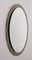 Mid-Century Italian Oval Mirror with Graven Bronzed Frame from Cristal Arte, 1960s 10