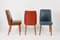 Colored Leather Chairs from Anonima Castelli, 1950s, Italy, Set of 4 17