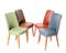 Colored Leather Chairs from Anonima Castelli, 1950s, Italy, Set of 4 3