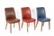 Chaises en Cuir Coloré de Anonima Castelli, 1950s, Italie, Set de 4 13