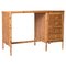Mid-Century Italian Bamboo and Wicker Desk with Drawers, Italy, 1980s 2