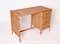 Mid-Century Italian Bamboo and Wicker Desk with Drawers, Italy, 1980s 8
