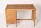 Mid-Century Italian Bamboo and Wicker Desk with Drawers, Italy, 1980s, Image 18