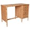 Mid-Century Italian Bamboo and Wicker Desk with Drawers, Italy, 1980s 1
