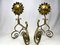 Arts and Crafts Period Sunflower Andirons, Set of 2, Image 10