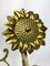 Arts and Crafts Period Sunflower Andirons, Set of 2 7