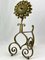 Arts and Crafts Period Sunflower Andirons, Set of 2 5