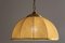 Colonial Style Ceiling Lamp in Canvas and Brass, Italy, 1970s, Image 9