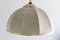 Colonial Style Ceiling Lamp in Canvas and Brass, Italy, 1970s 4