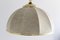 Colonial Style Ceiling Lamp in Canvas and Brass, Italy, 1970s, Image 4