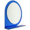 Mid-Century Blue Wall Mirror & Shelf by Sena Cristal, 1970s, Image 1