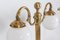 19th Century English Brass Library Lamps, Set of 2, Image 2