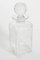 Antike englische viktorianische Tantalus Flasche aus Kristallglas, 19. Jh 18
