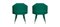 Chaise Beelicious Verte par Royal Stranger, Set de 4 1