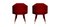 Maroon Beelicious Chair by Royal Stranger, Set of 2 1