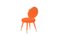 Orange Graceful Chair by Royal Stranger, Set of 4, Image 4