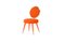 Orange Graceful Chair by Royal Stranger, Set of 4 3