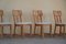 Danish Mid-Century Set of 6 Sculptural Dining Chairs in Douglas Pine, 1970s 10