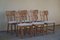 Danish Mid-Century Set of 6 Sculptural Dining Chairs in Douglas Pine, 1970s 2