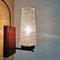Mid-Century Modern Clear Cut Glass & Wood Wall Sconce Lamp, 1960s 6